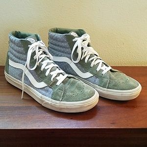 Vans Chambray Dot Old Skool Sk8 Hi - size 11